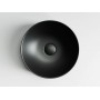 Умывальник чаша накладная круглая (цвет Чёрный Матовый) Element 355*355*125мм CN6007