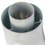 STOUT Элемент дымохода отвод коаксиальный 90° DN60/100, п/м уплотнения и хомут в комплекте (с логотипом) SCA-6010-000090
