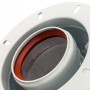 STOUT Элемент дымохода DN60/100 адаптер для котла вертикальный коаксиальный (совместимый с Bosch, Buderus)(с логотипом) SCA-6010-240100