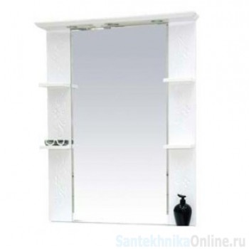 Зеркало-шкаф Misty Вирджиния (Бабочка) - 90 зеркало белый фактурный П-Вир02090-012