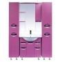 Зеркало-шкаф Misty Жасмин 75 R розовый П-Жас02075-122СвП