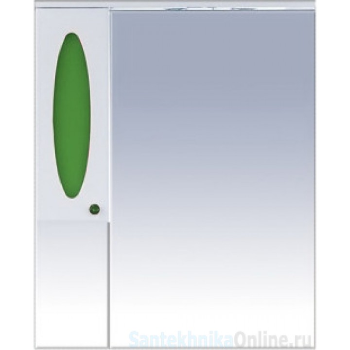 Зеркало-шкаф Misty Сидней 85 L зеленый П-Сид02085-285СвЛ