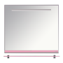 Зеркала Misty Джулия - 90 Зеркало с полочкой 12 мм розовое Л-Джу03090-1210