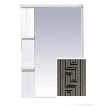 Зеркало-шкаф Misty Олимпия - 75 Зеркало комб.венге/белый левое П-Оли02075-252Л