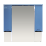 Зеркала Misty Кристи -105 Зеркало - шкаф (свет) голубая эмаль П-Кри02105-061Св