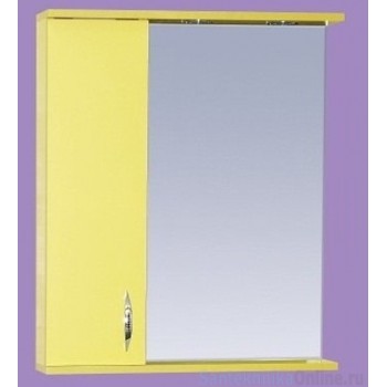 Зеркало-шкаф Misty Стиль 60 L желтый Э-Сти02060-48СвЛ