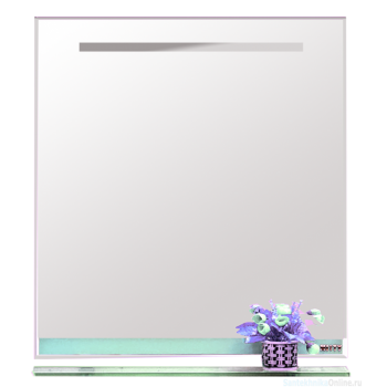 Зеркала Misty Джулия - 75 Зеркало с полочкой 12 мм голубое Л-Джу03075-0610