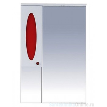 Зеркало-шкаф Misty Сидней 65 L красный П-Сид02065-265СвЛ