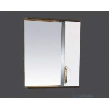 Зеркало-шкаф Misty Франко - 55 зеркало-шкаф Венге/белый (свет) прав. П-Фра04055-252СвП