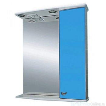 Зеркало-шкаф Misty Стиль 55 R голубой Э-Сти02055-06СвП