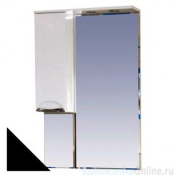 Зеркало-шкаф Misty Жасмин 65 L черный П-Жас02065-021СвЛ