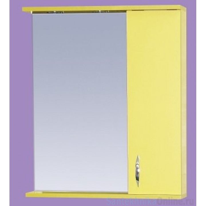 Зеркало-шкаф Misty Стиль 55 R желтый Э-Сти02055-48СвП