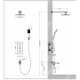 Душевая система встроенная с термостатом Timo Tetra-thermo черный SX-0199/03SM